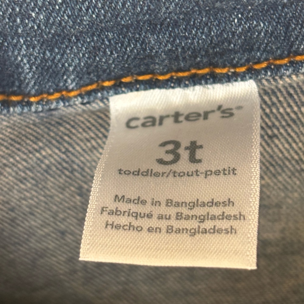 Carter’s 3T Unisex Toddler Denim Jacket with All-Star Patch, soft Cotton 📚 - Picture 5 of 6